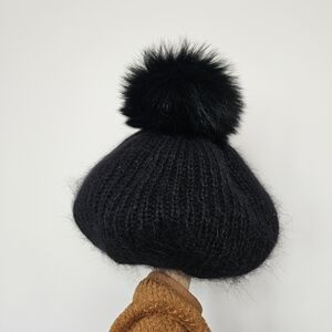 Eugenia Kim Fox Fur Angora Blend Beret